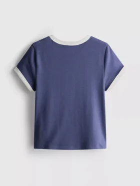 7-15 anos | T-shirt com gola em anel