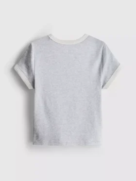 7-15 anos | T-shirt com gola em anel