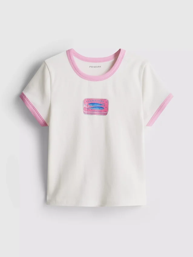 7-15 anos | T-shirt com gola em anel