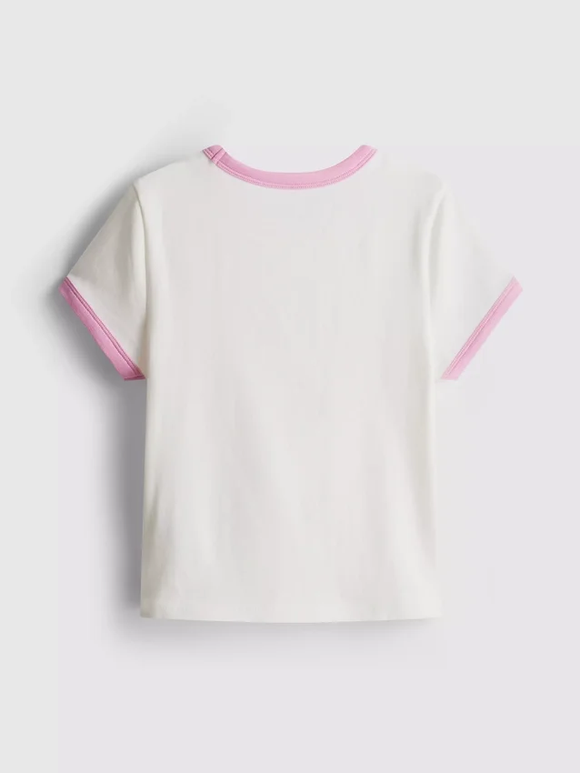 7-15 anos | T-shirt com gola em anel