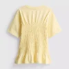 7-15 anos | T-shirt com peplum franzido