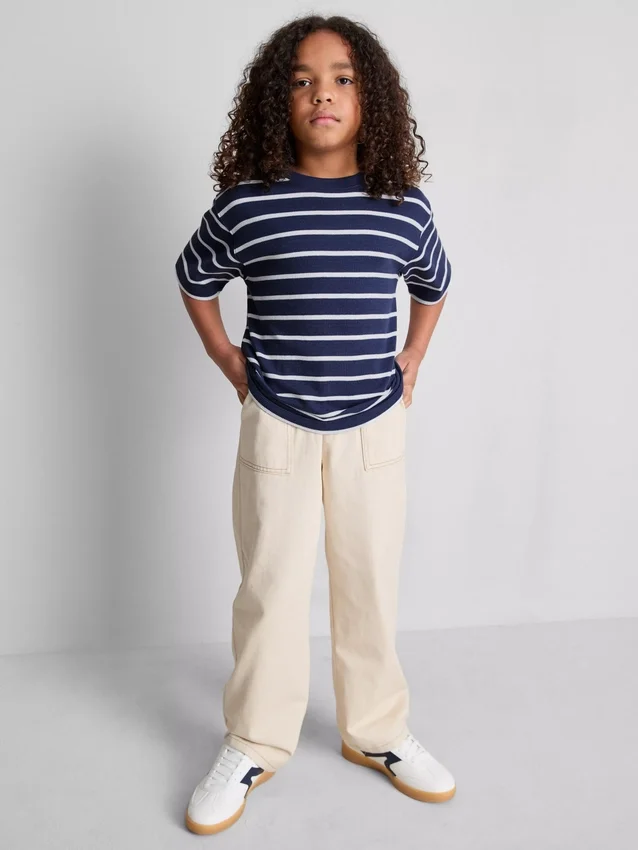 7-15 anos | t-shirt com textura em waffle