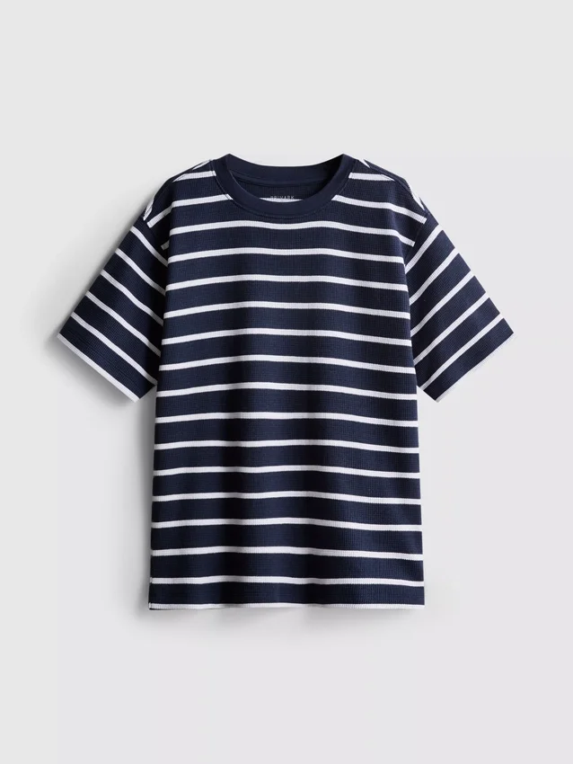 7-15 anos | t-shirt com textura em waffle