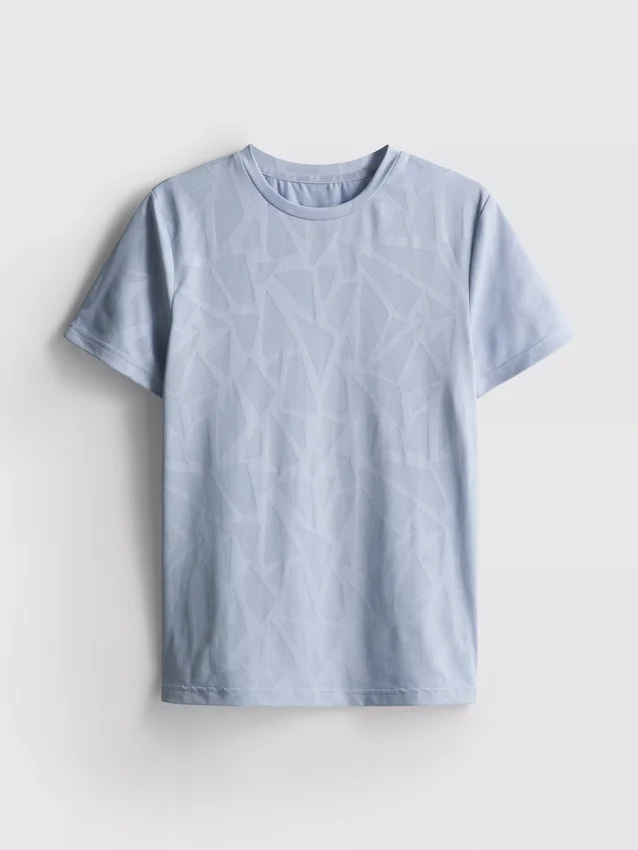 7-15 anos | T-shirt desportiva em jacquard