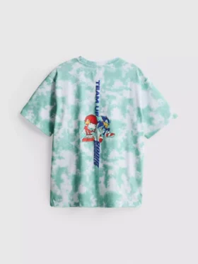 7-15 anos | T-shirt tie-dye do Sonic the Hedgehog