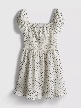 7-15 anos | vestido com mangas bufantes