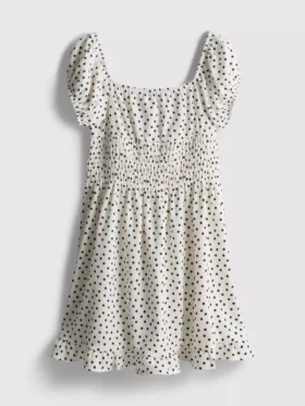 7-15 anos | vestido com mangas bufantes