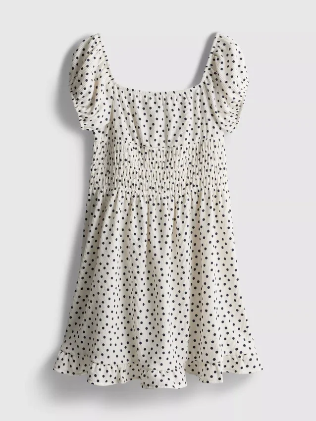 7-15 anos | vestido com mangas bufantes