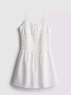 7-15 anos | vestido em tecido seersucker