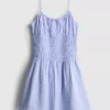 7-15 anos | vestido em tecido seersucker