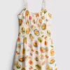 7-15 anos | vestido em tecido seersucker