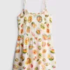 7-15 anos | vestido em tecido seersucker