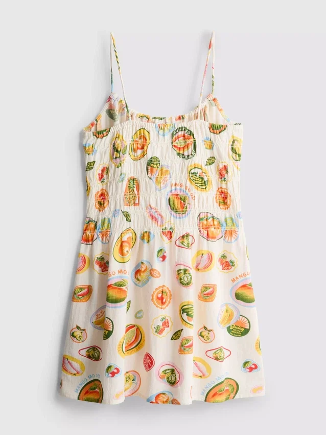 7-15 anos | vestido em tecido seersucker