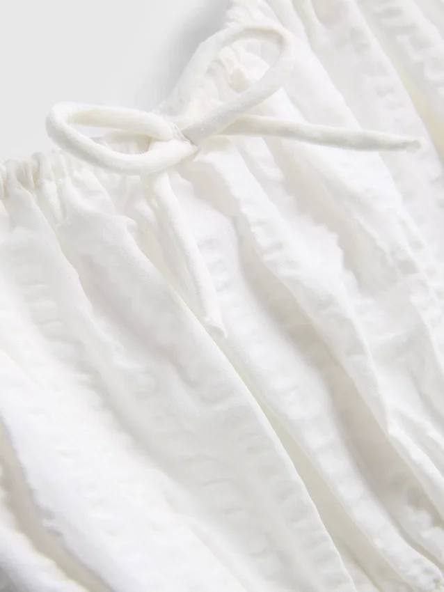 7-15 anos | vestido em tecido seersucker