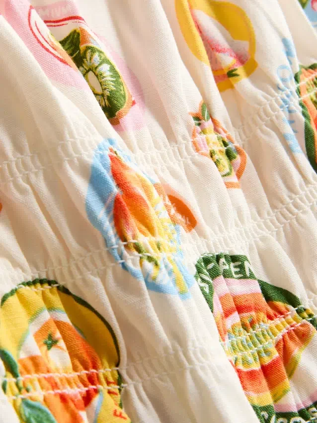 7-15 anos | vestido em tecido seersucker