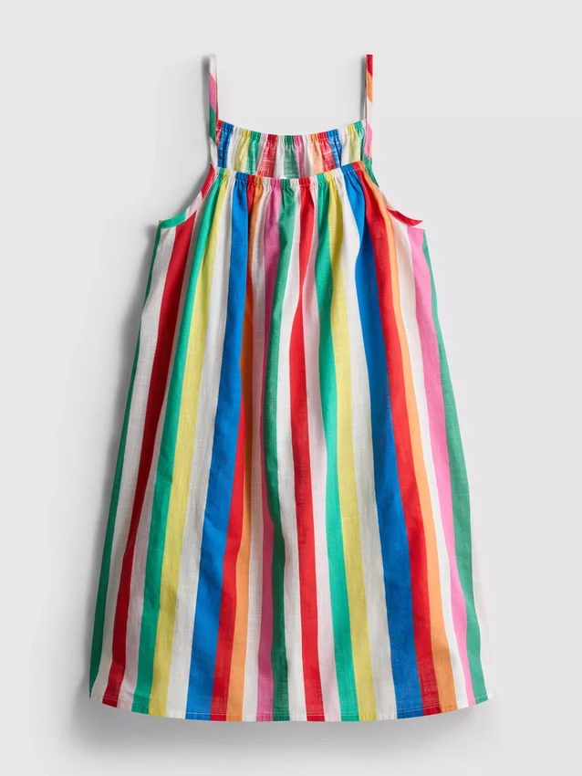7-15 anos | vestido smock com alças halter