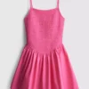 7-15 anos | vestido tipo camisola com franzido