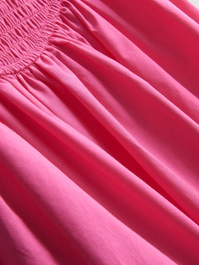7-15 anos | vestido tipo camisola com franzido