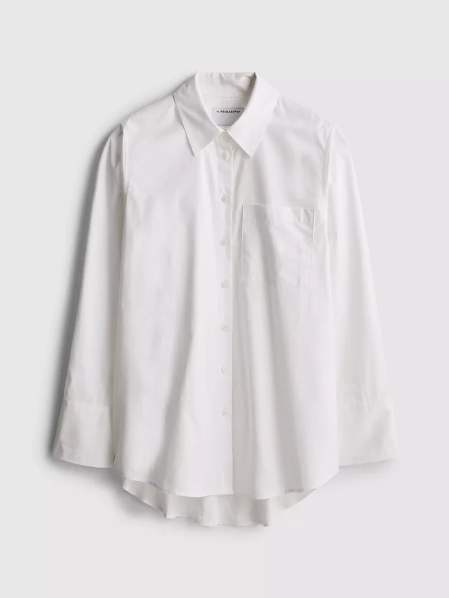 A camisa de popelina da coleção The Edit
