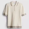 A camisa polo com fecho texturizada da The Edit