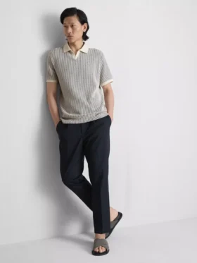 A camisa polo jacquard «The Edit»