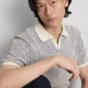A camisa polo jacquard «The Edit»