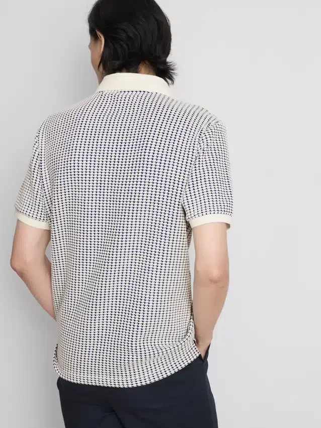 A camisa polo jacquard «The Edit»