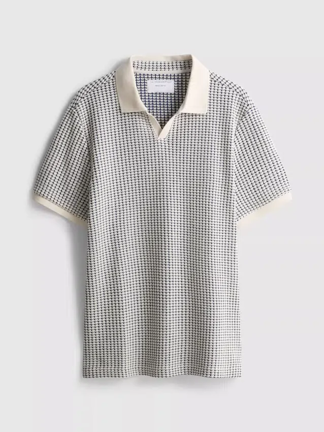 A camisa polo jacquard «The Edit»