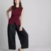 A camisola sem mangas de malha com botões da coleção «The Edit»