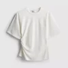 A t-shirt assimétrica com franzido da The Edit