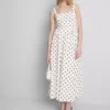 Achado fantástico | vestido midi com espartilho e decote quadrado