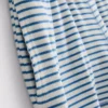 Adoro relaxar com estes calções de pijama às riscas com nervuras