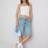 Bandeau de renda em mistura de algodão