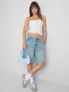 Bandeau de renda em mistura de algodão