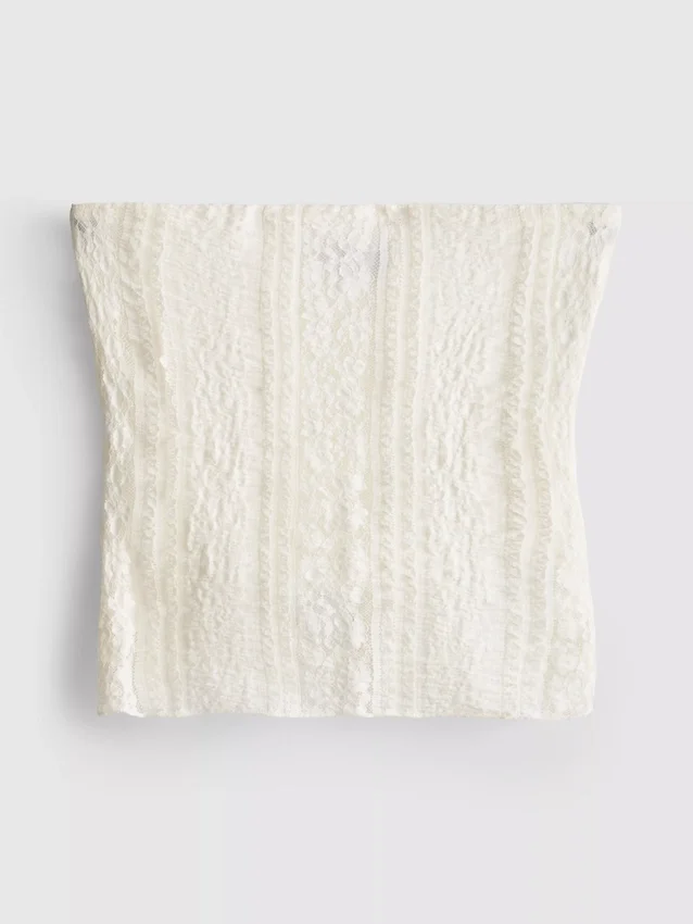 Bandeau de renda em mistura de algodão