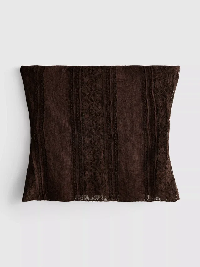 Bandeau de renda em mistura de algodão