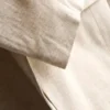 Blazer de botão único em mistura de linho