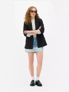 Blazer de corte descontraído