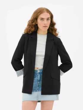 Blazer de corte descontraído