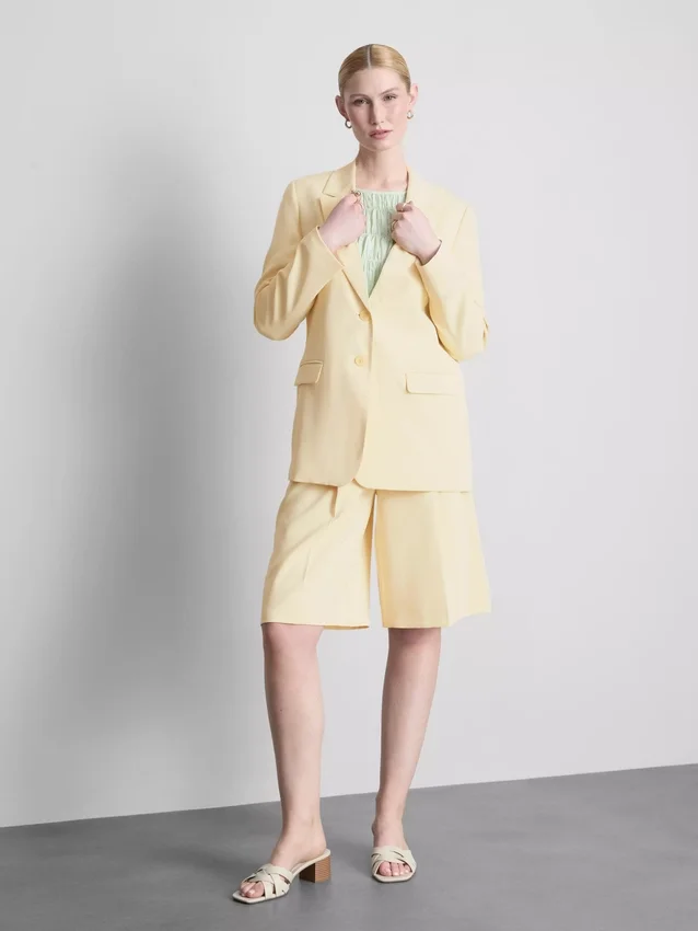 Blazer Lila de botões simples