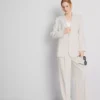Blazer Lila de botões simples