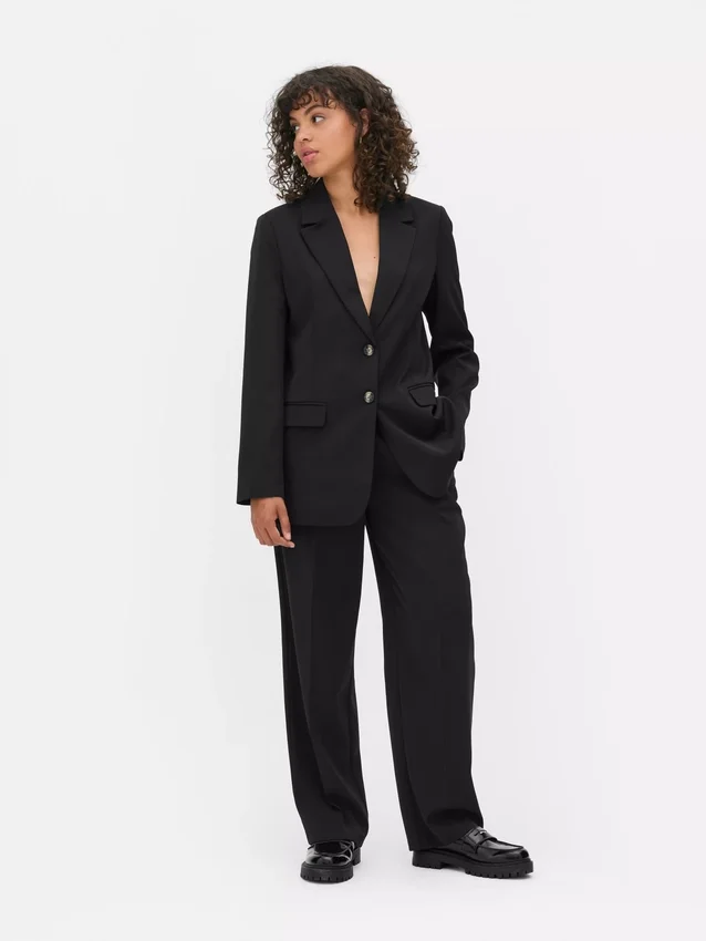 Blazer Lila de botões simples