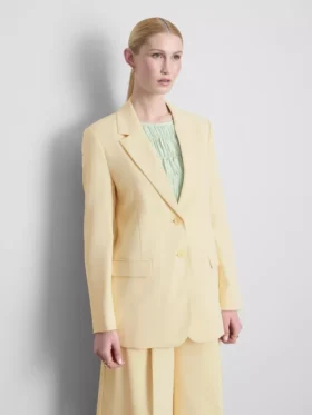 Blazer Lila de botões simples