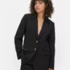 Blazer Lila de botões simples
