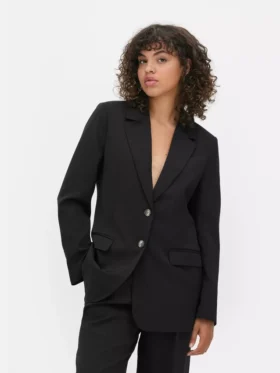 Blazer Lila de botões simples