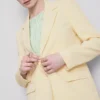 Blazer Lila de botões simples