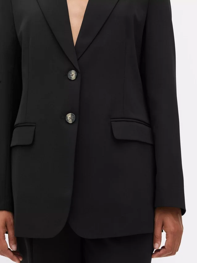 Blazer Lila de botões simples