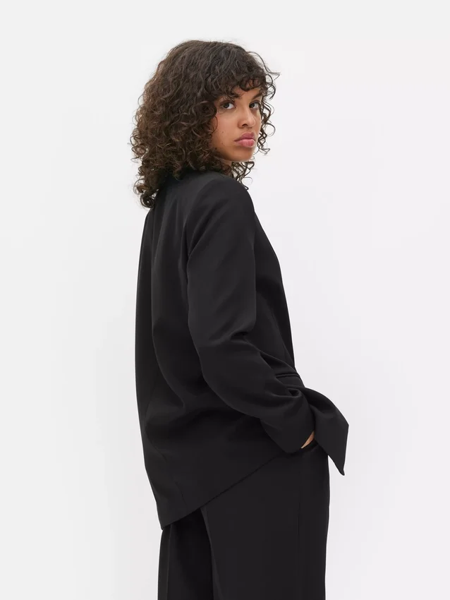 Blazer Lila de botões simples
