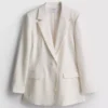 Blazer Lila de botões simples