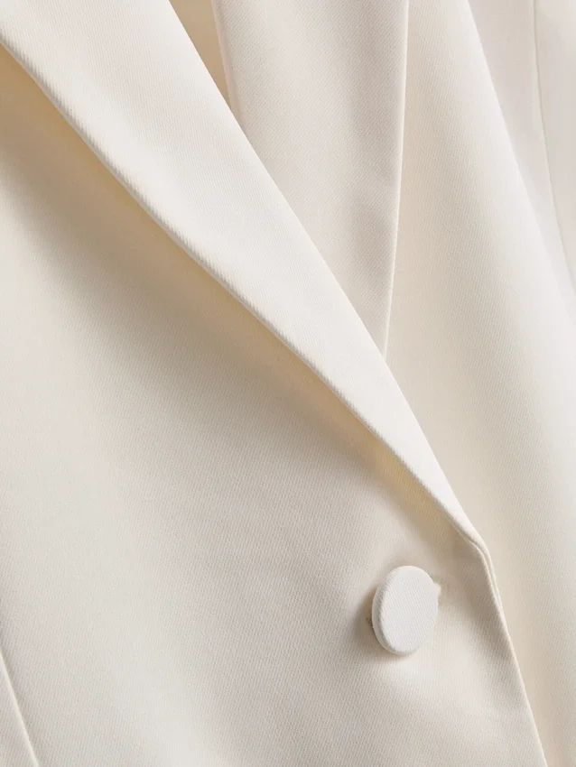 Blazer Lila de botões simples